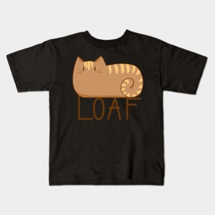Loaf Cat - Cute Kitty Design Kids T-Shirt